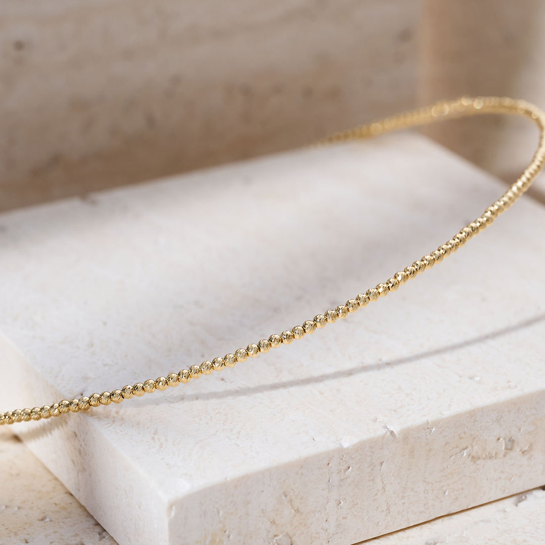 Collar de perlas doradas del mar del sur y Akoya de oro 18k KN00357 | HARMONY