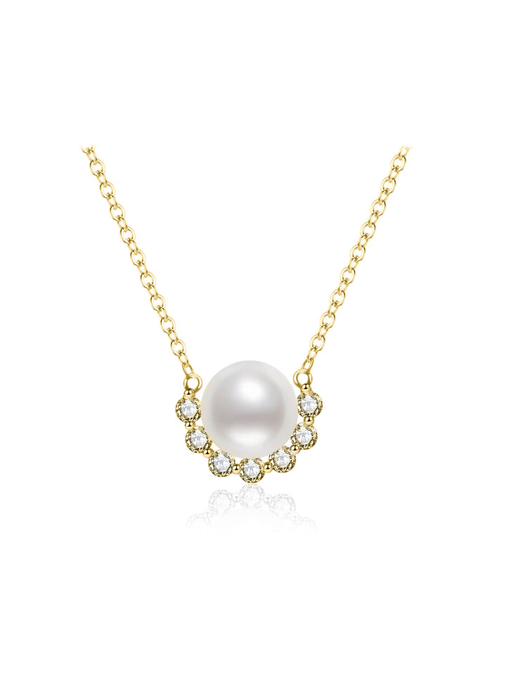 18k 純金 Akoya 珍珠項鍊 KN00364