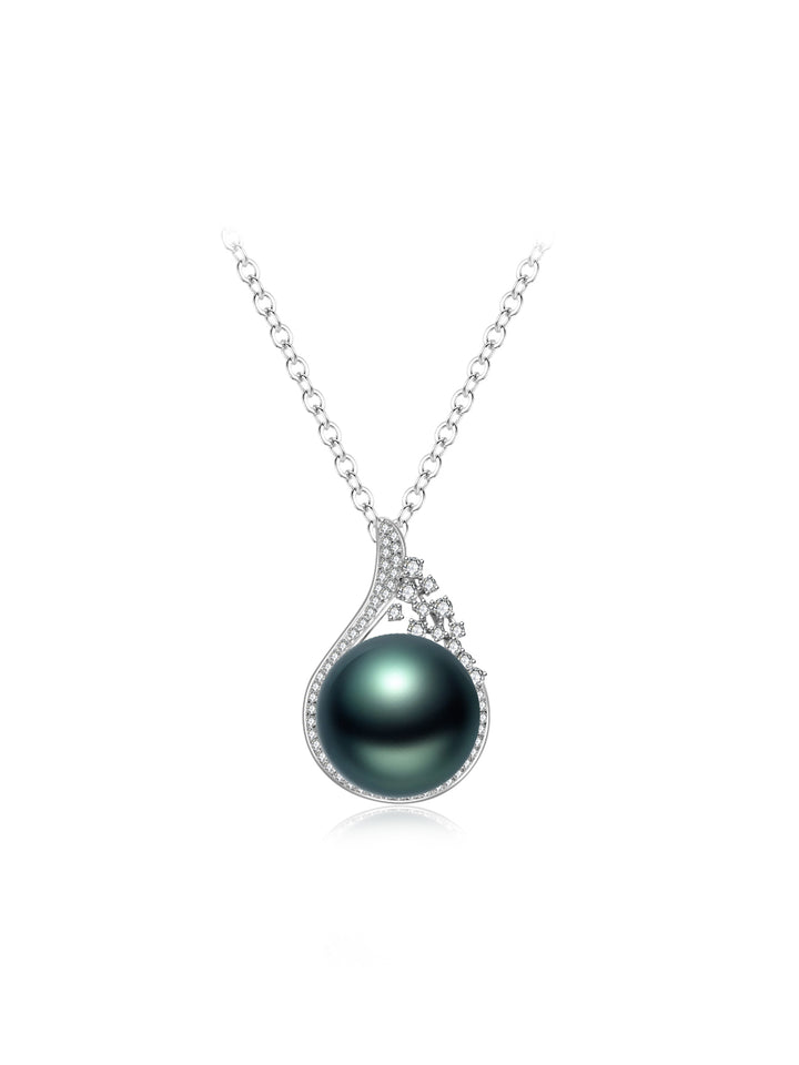 Collier en perle de Tahiti en or massif 18 carats KN00373