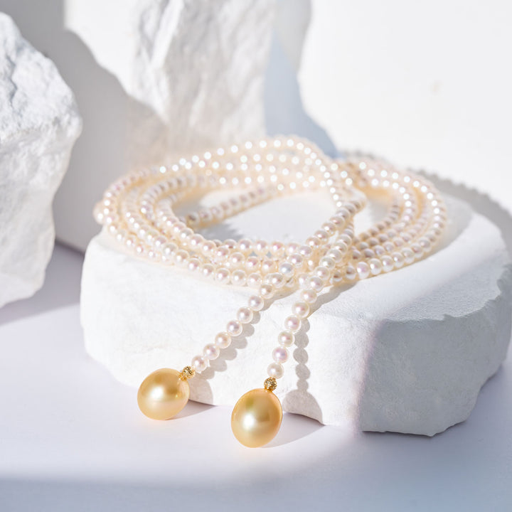 Collier en perles d'eau douce en or 18 carats KN00375