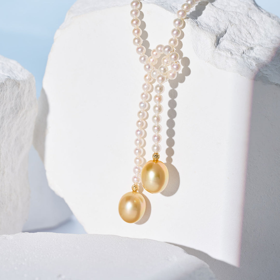 Collier en perles d'eau douce en or 18 carats KN00375