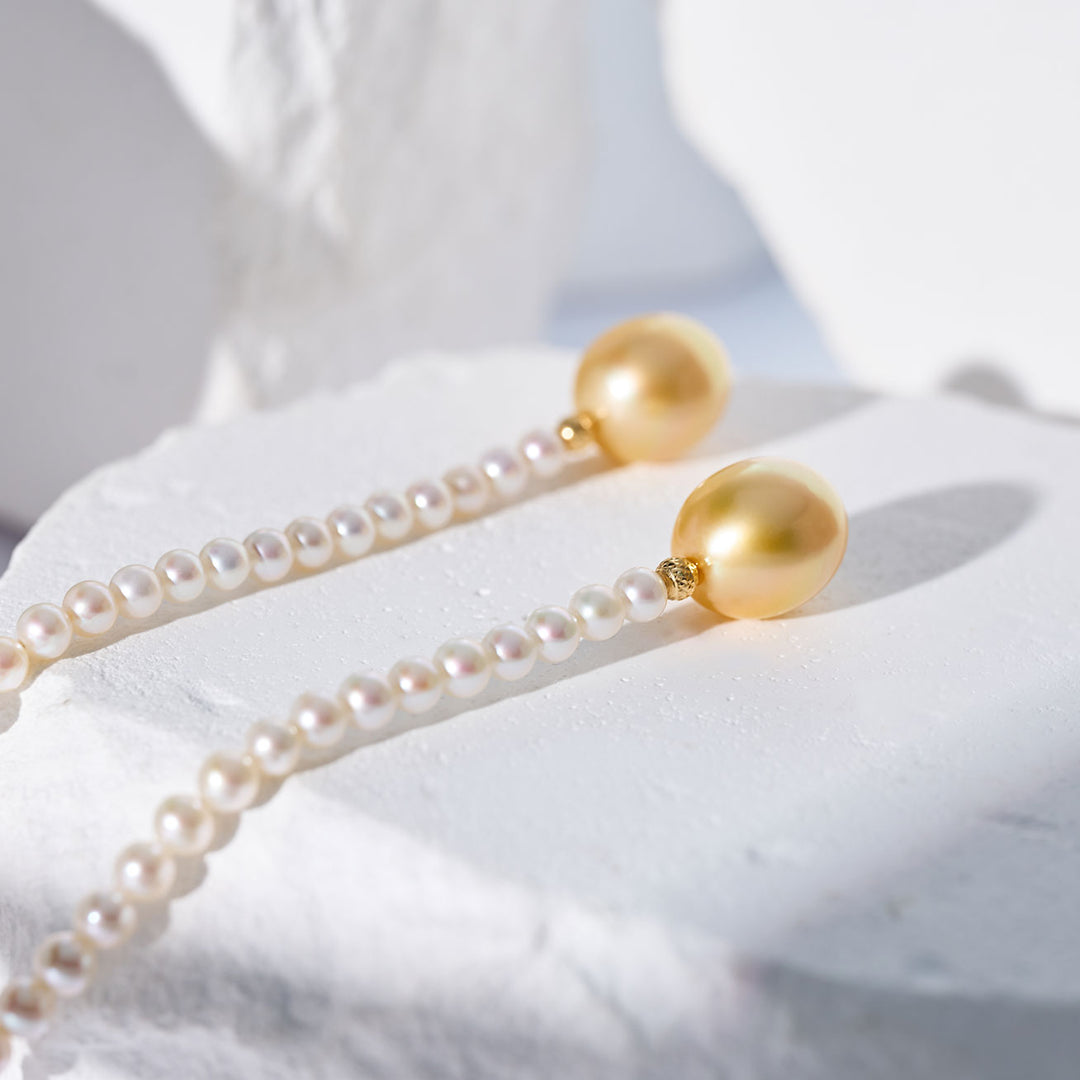 Collier en perles d'eau douce en or 18 carats KN00375