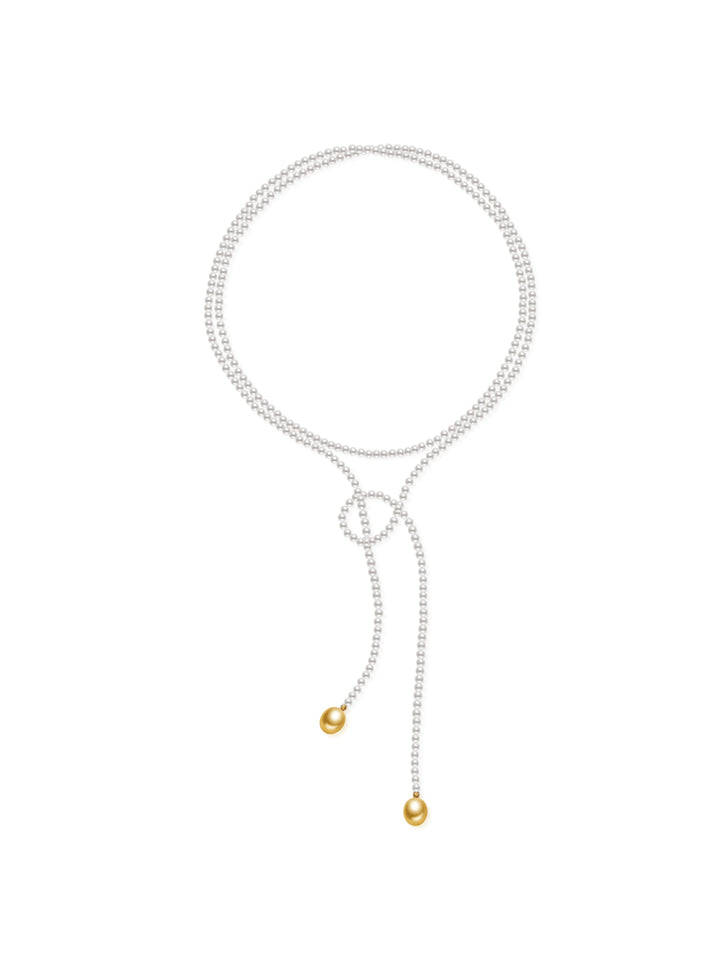 Collana in oro 18K con perle d&