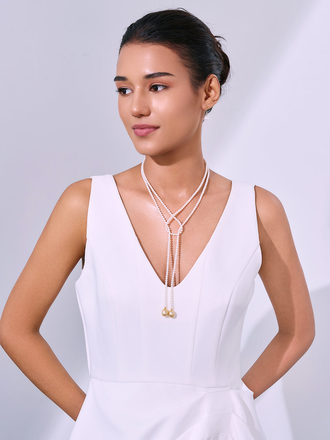 Collana in oro 18K con perle d&