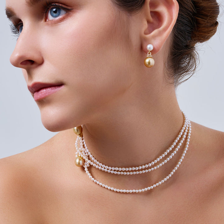 18K金淡水珍珠项链 KN00375