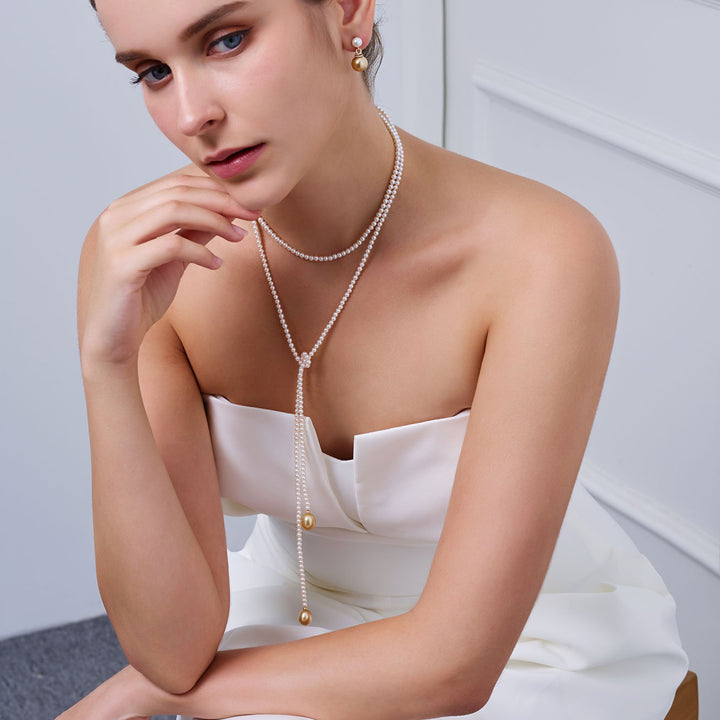 18K金淡水珍珠项链 KN00375