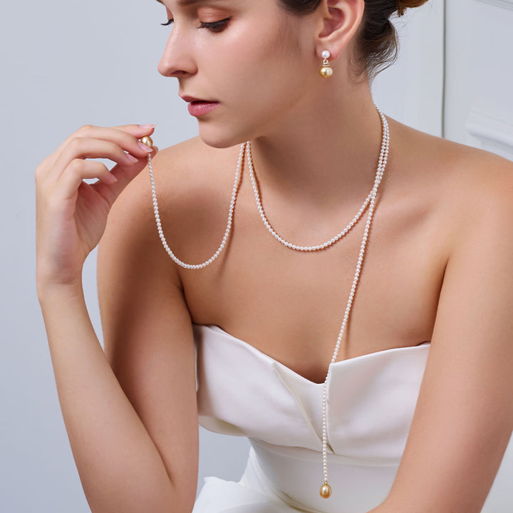 18K金淡水珍珠项链 KN00375