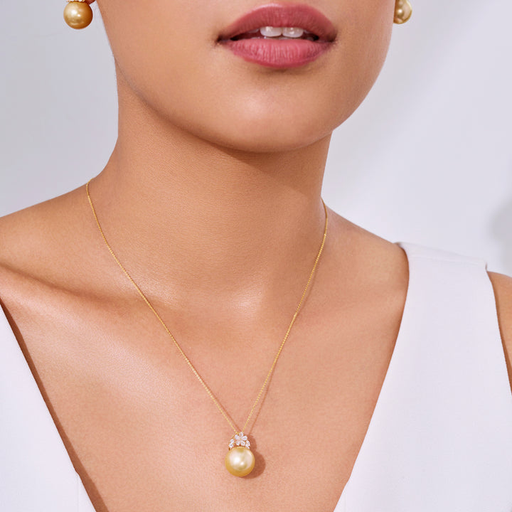 18K 純金南海金珍珠項鍊 KN00378