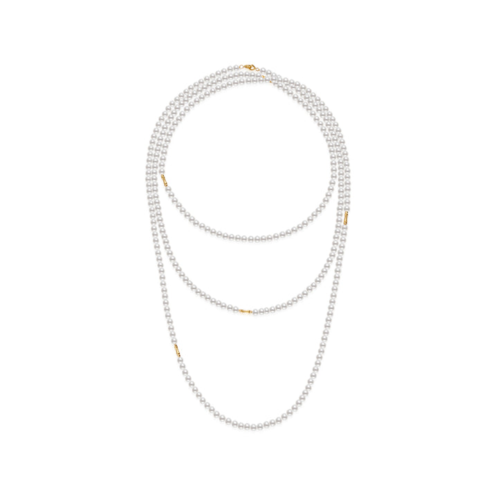 18k黄金淡水珍珠项链 KN00379