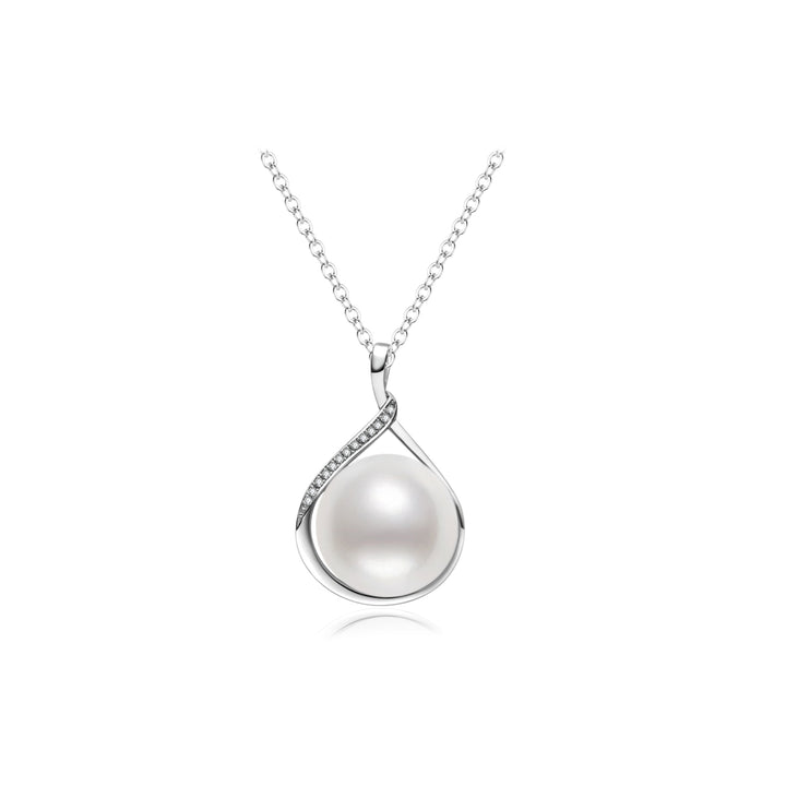 Kalung Mutiara Laut Selatan Putih Australia Emas Tulen 18K KN00383