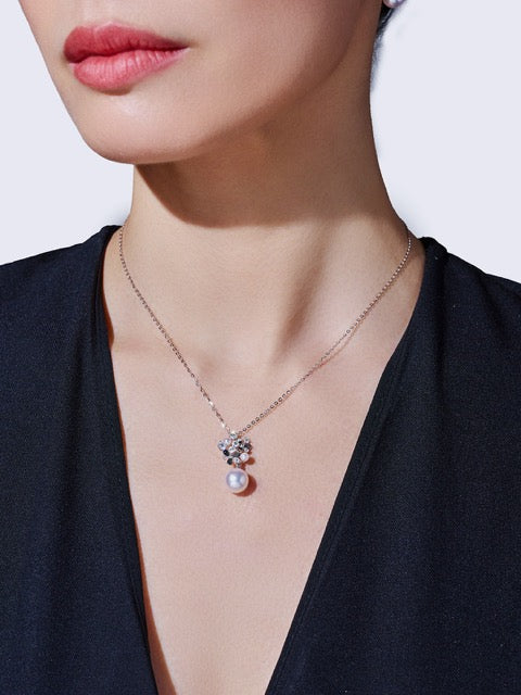 Kalung Mutiara Akoya Emas 18K Gred Tertinggi KN00386