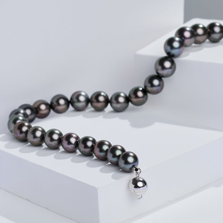 Collier en or massif 18 carats PEACOCK avec perle tahitienne KN00394