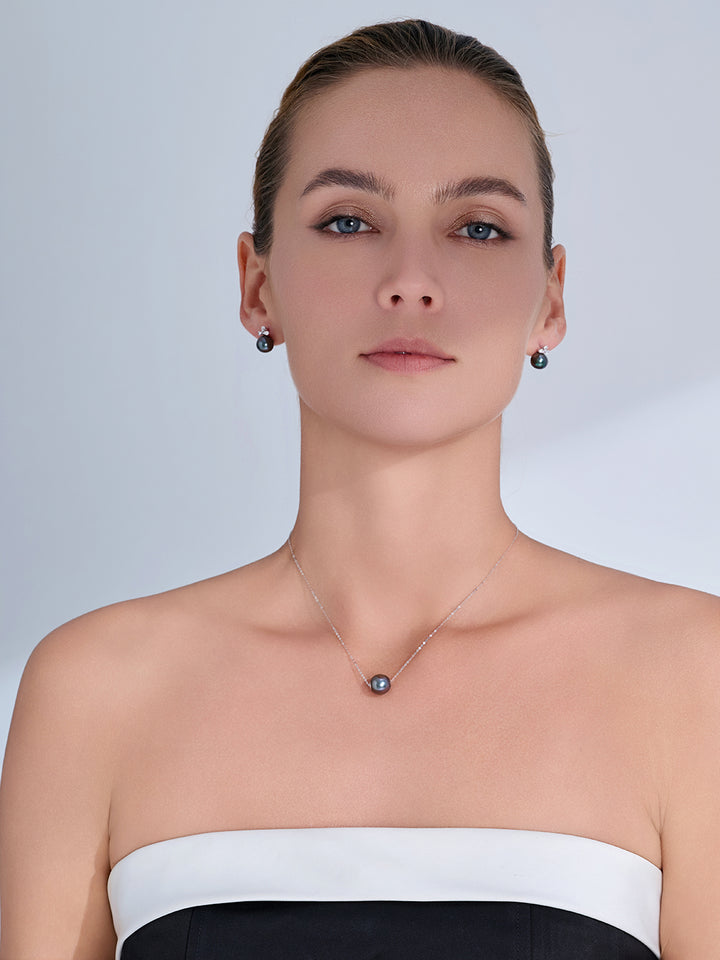 Top Grade 18K Tahitian Pearl Necklace KN00399