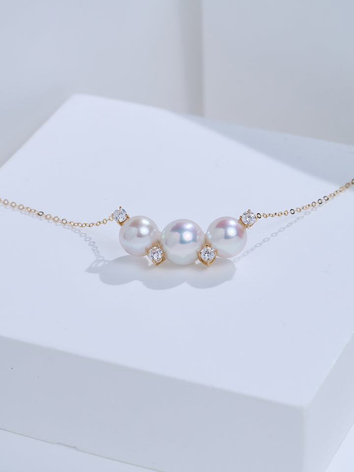 Top Lustre 18K Gold Akoya Pearl Necklace KN00410