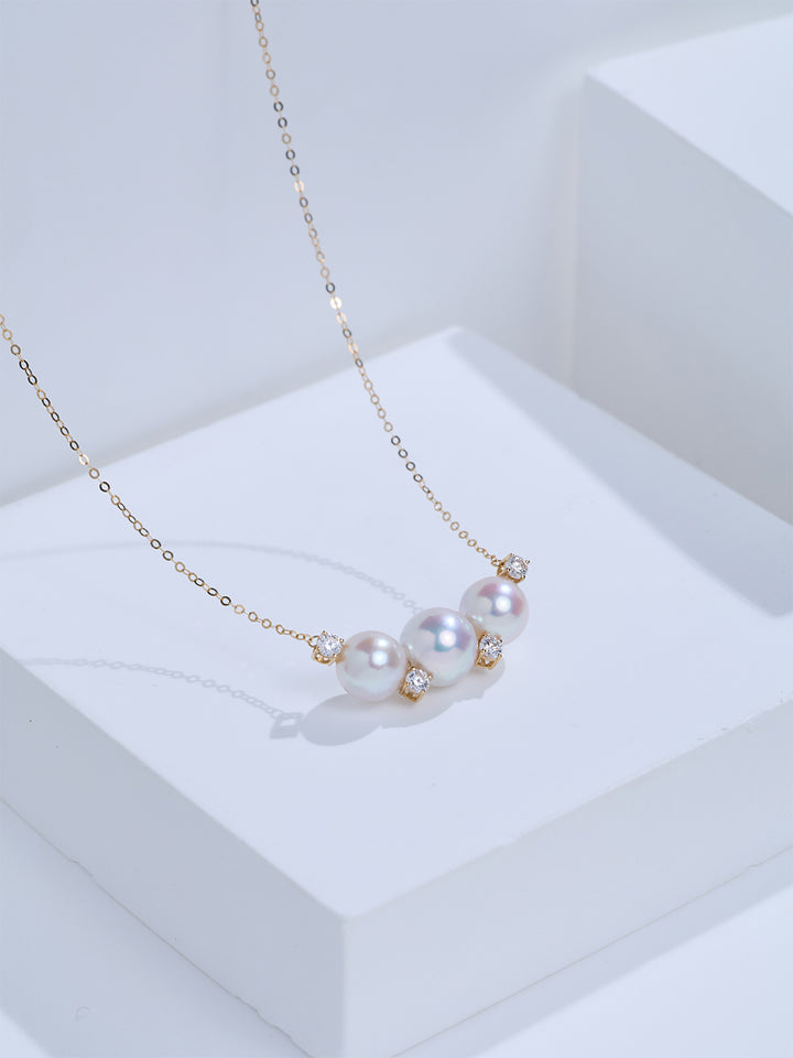 Top Lustre 18K Gold Akoya Pearl Necklace KN00410