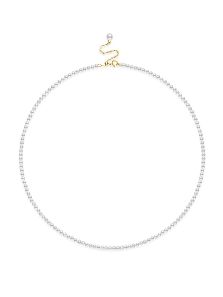 18K Solid Gold Freshwater Pearl Necklace KN00413