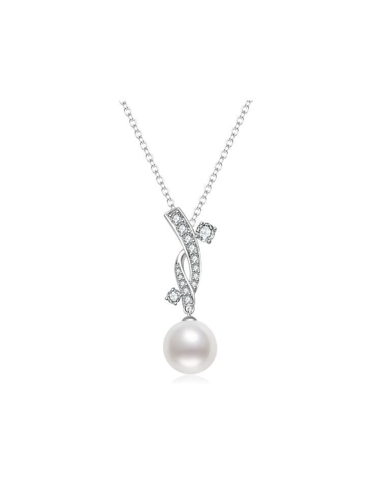 Collier en perles Akoya en or 18 carats de qualité supérieure KN00415 | FIRST DANCE