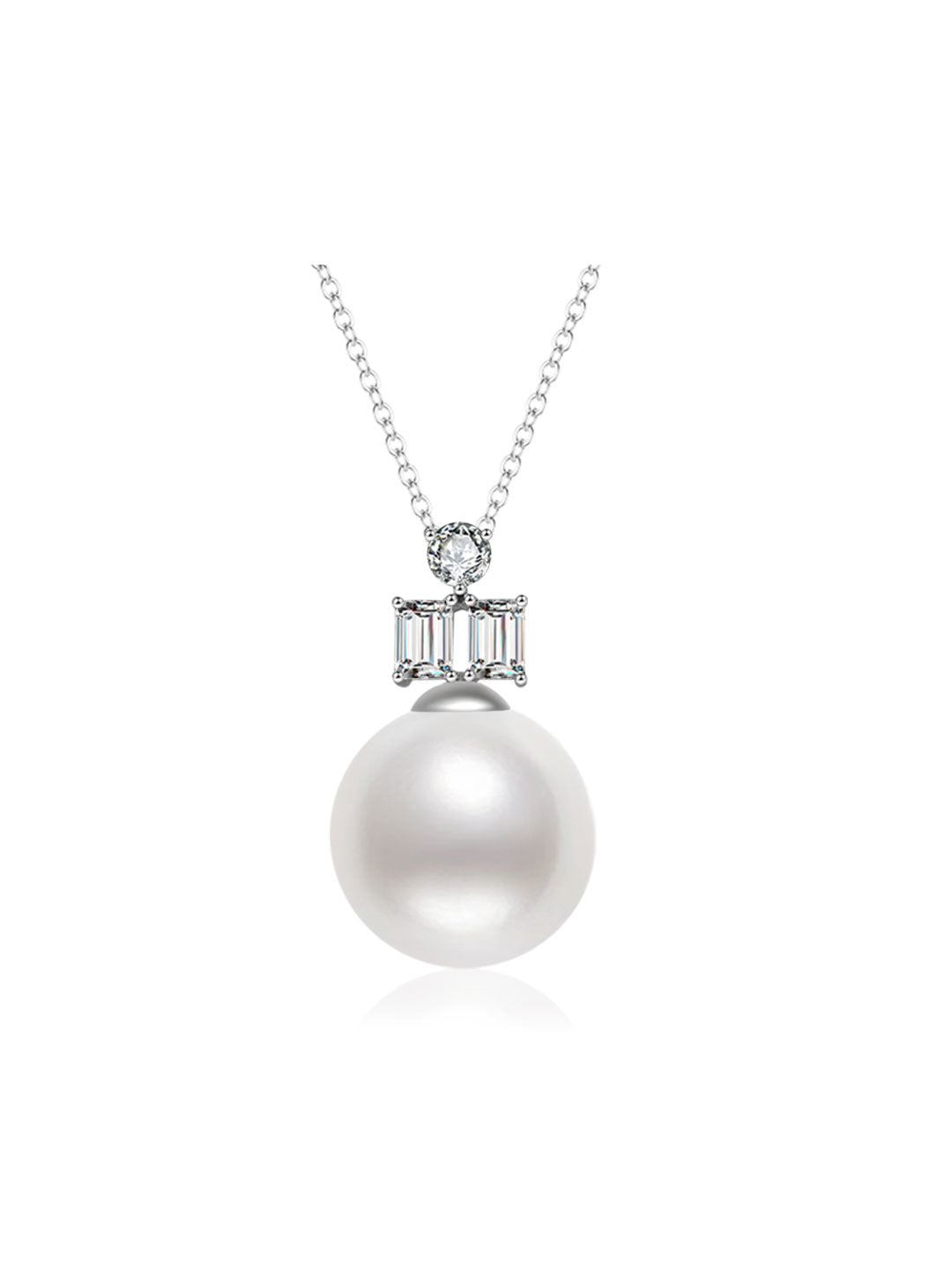 Top Grade 18K Gold Australian White Pearl Necklace KN00419 | POSSIBILITIES