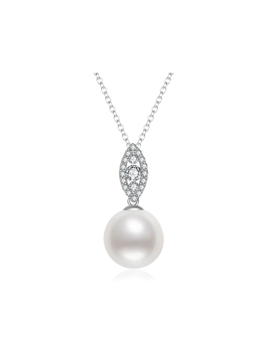 Collier en perles blanches australiennes et or 18K de qualité supérieure KN00422 | POSSIBILITIES