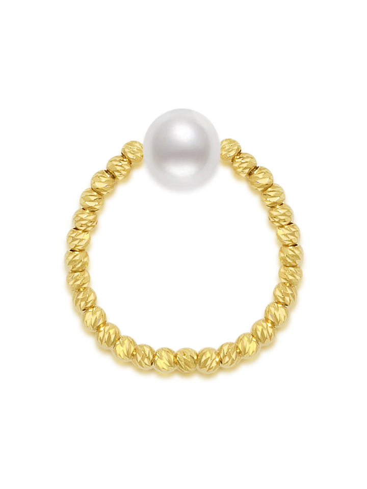 Cincin Mutiara Akoya Emas Pepejal 18k KR00036