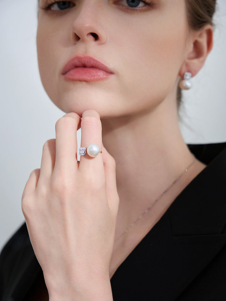 Cincin Mutiara Edison Emas 18K KR00089