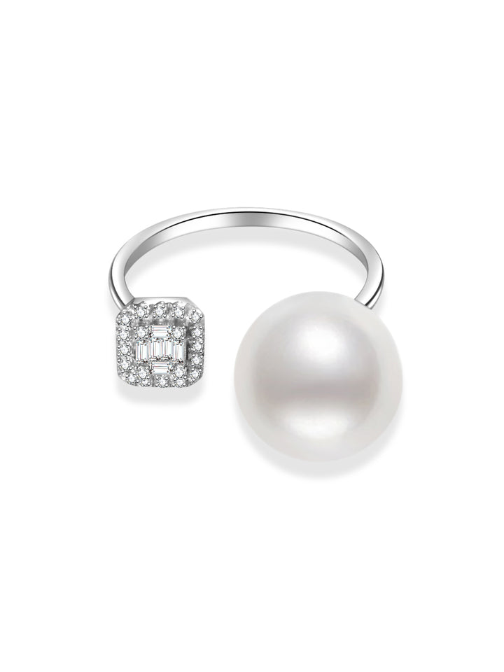 Anello Edison in oro 18 carati con perle KR00089