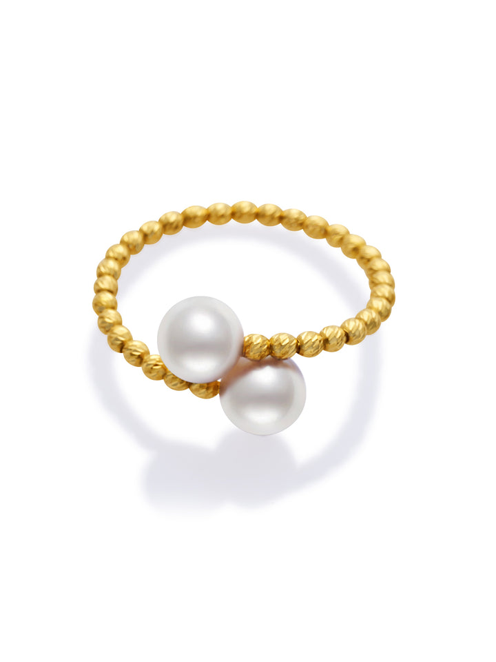 Cincin Mutiara Akoya Emas Pepejal 18k KR00101