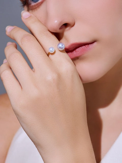 Cincin Mutiara Akoya Emas 18K KR00141 | HARMONY