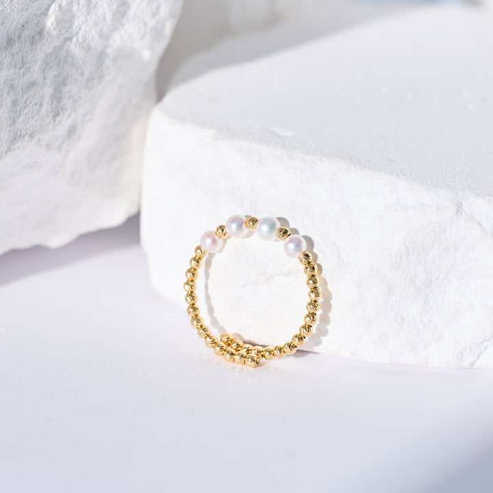 Cincin Mutiara Air Tawar Emas Tulen 18k KR00149