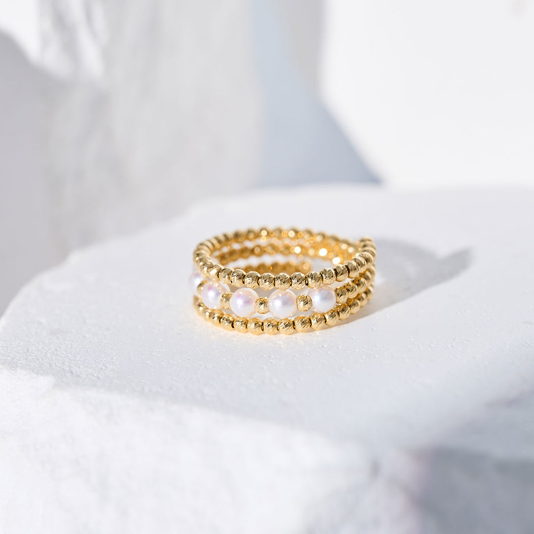 Cincin Mutiara Air Tawar Emas Tulen 18k KR00150