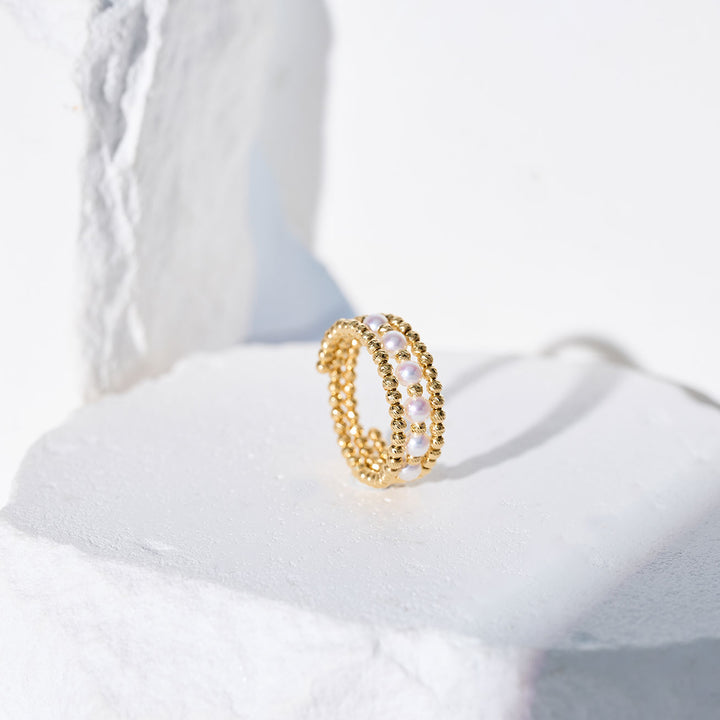 Cincin Mutiara Air Tawar Emas Tulen 18k KR00150