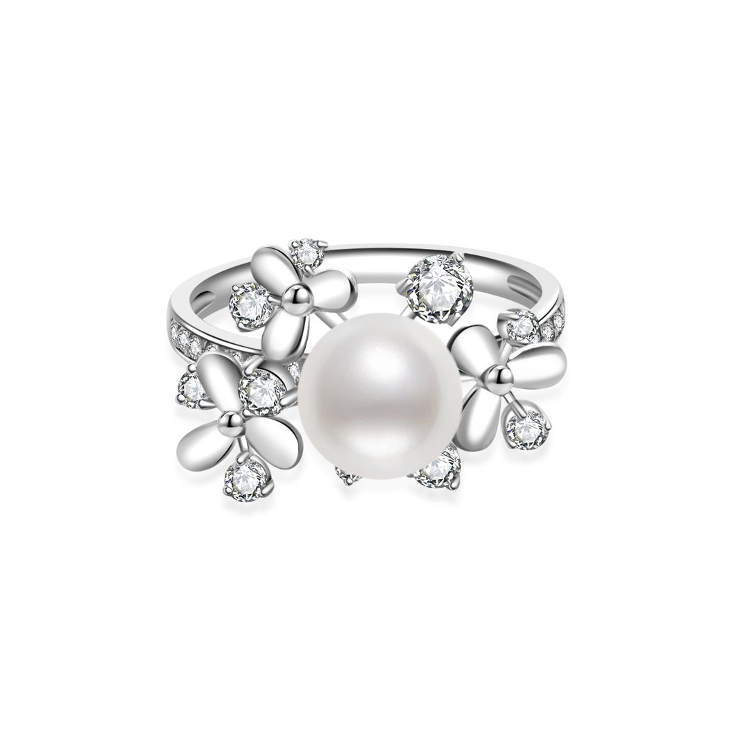 Top Grade 18K Gold Akoya Pearl Ring KR00153