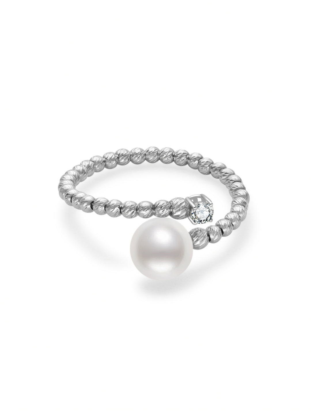 Top Grade 18k Solid Gold Akoya Pearl Ring KR00163