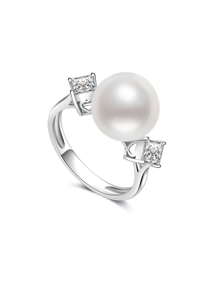 Cincin Mutiara Putih Australia Emas 18K Gred Terbaik KR00175 | POSSIBILITIES