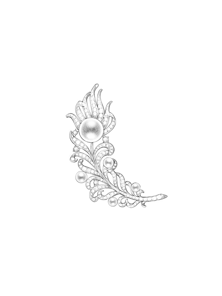 定制：珍珠胸针 PM00007