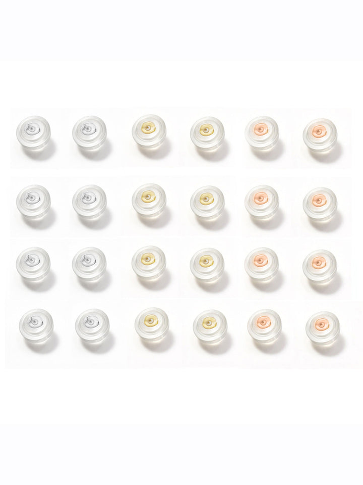 18K金矽膠耳環防滑塞 WA00065