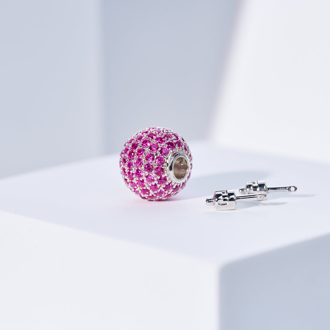 交換可能なスターリングシルバー Pearly Lustre クラスプ WA00194