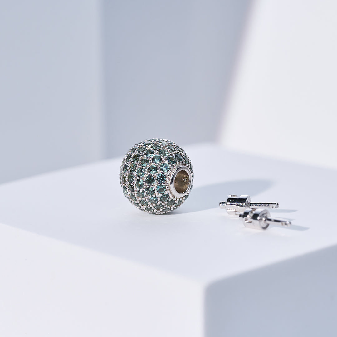 交換可能なスターリングシルバーのPearly Lustreクラスプ WA00198