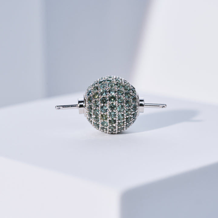 交換可能なスターリングシルバーのPearly Lustreクラスプ WA00198