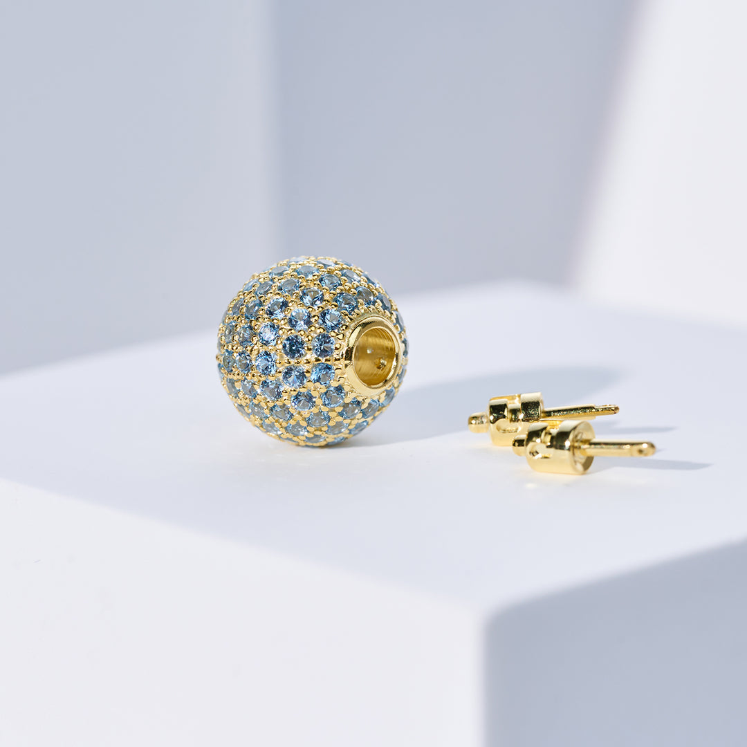 交換可能なスターリングシルバーのPearly Lustreクラスプ WA00199