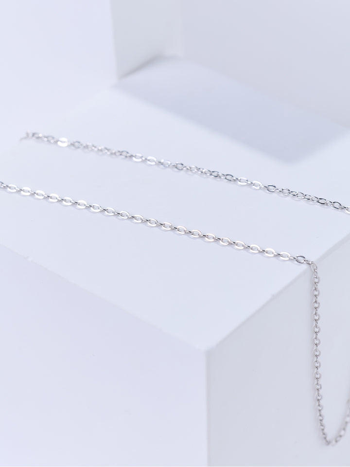 Sterling Silver O Chain Necklace WA00236