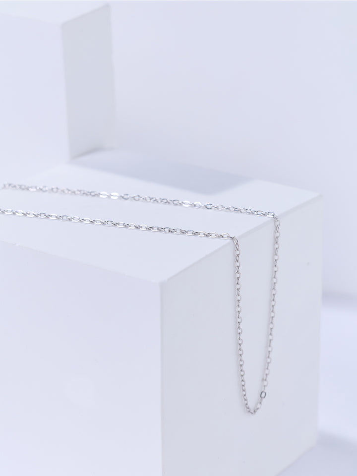 Sterling Silver O Chain Necklace WA00236