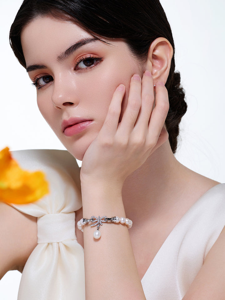 エレガントな淡水パールブレスレット WB00004