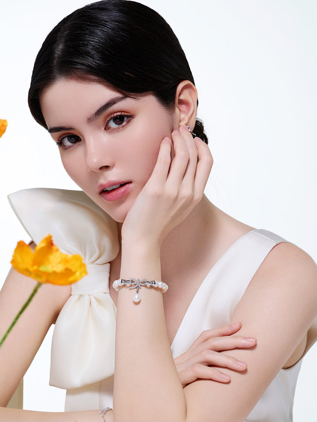 エレガントな淡水パールブレスレット WB00004