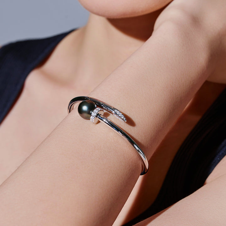 سوار أنيق من اللؤلؤ التاهيتي WB00015