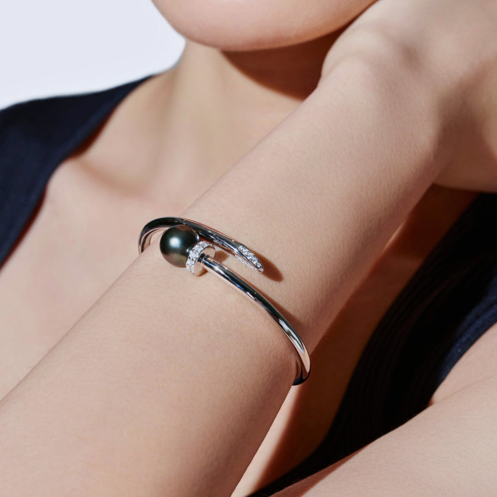 Elegante pulsera de perlas de Tahití WB00015