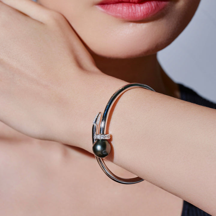 سوار أنيق من اللؤلؤ التاهيتي WB00015