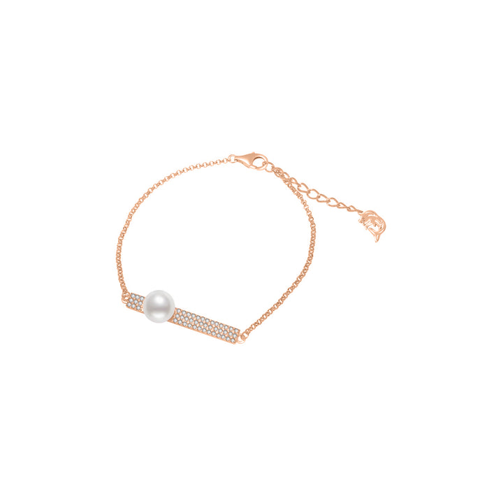 Elegante pulsera de perlas de agua dulce WB00024