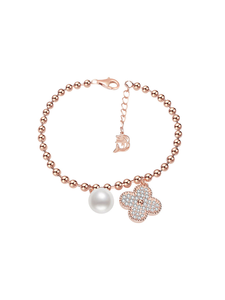 Elegante braccialetto di perle d'acqua dolce WB00070