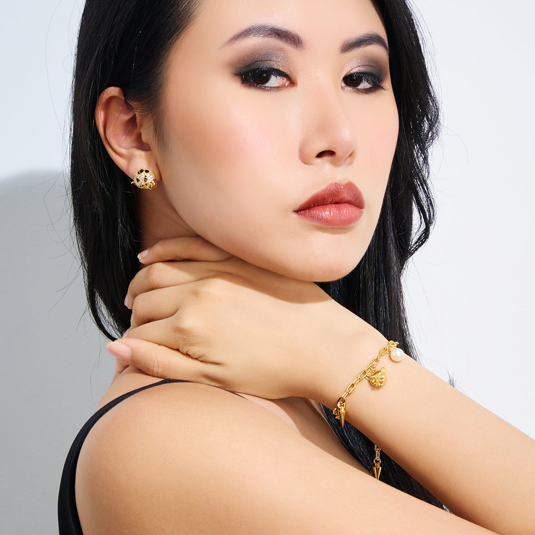 Freshwater Pearl Earrings WE00467 | SAFARI - PEARLY LUSTRE